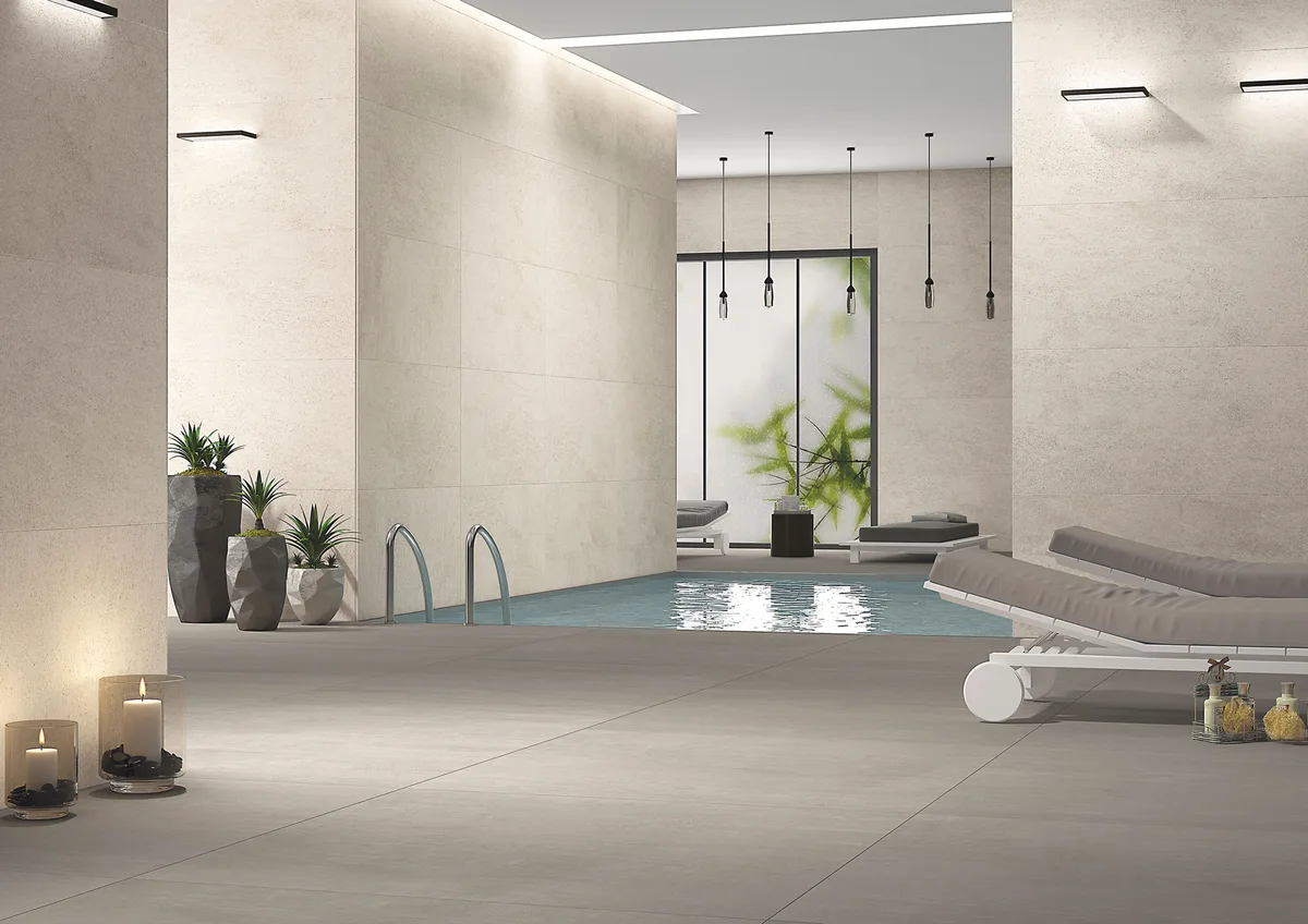 Leonardo Bone Matte in an outdoor space
