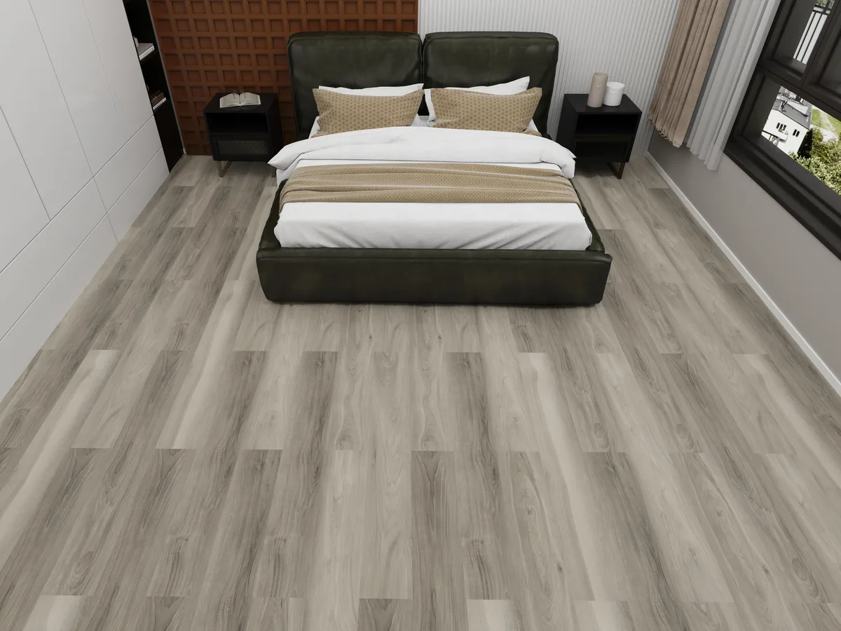 Art Grey in a bedroom