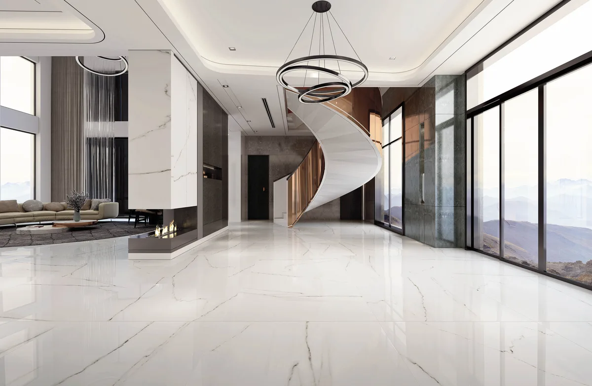 A hallway on our floor