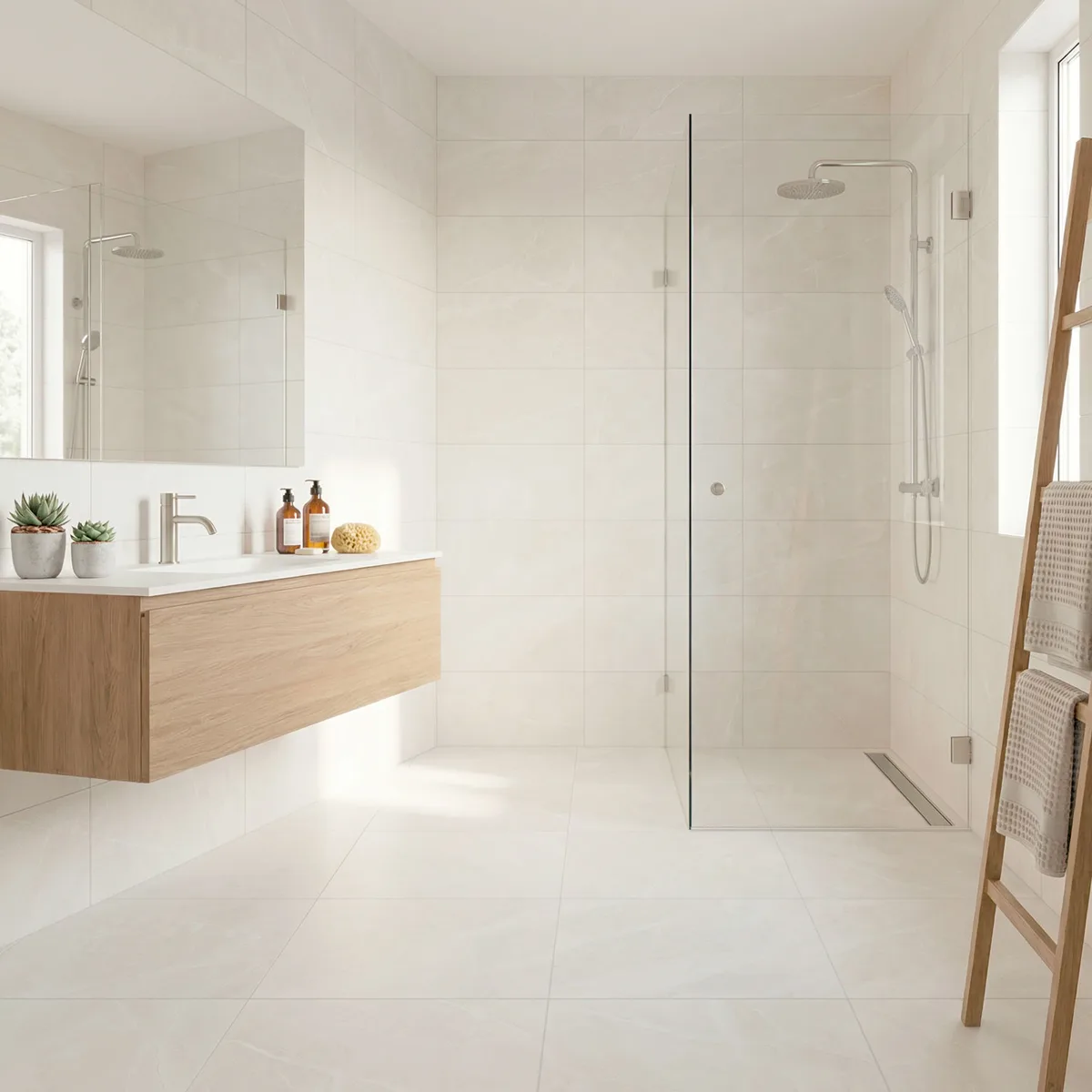 Sun White in a bathroom