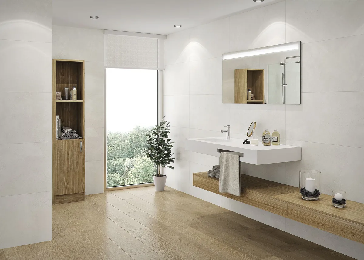 Nexus Glaciar in a bathroom