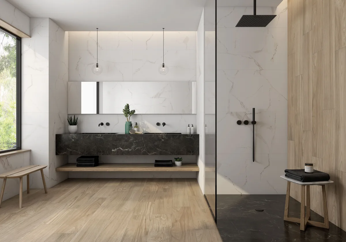 Namur Natural in a bathroom