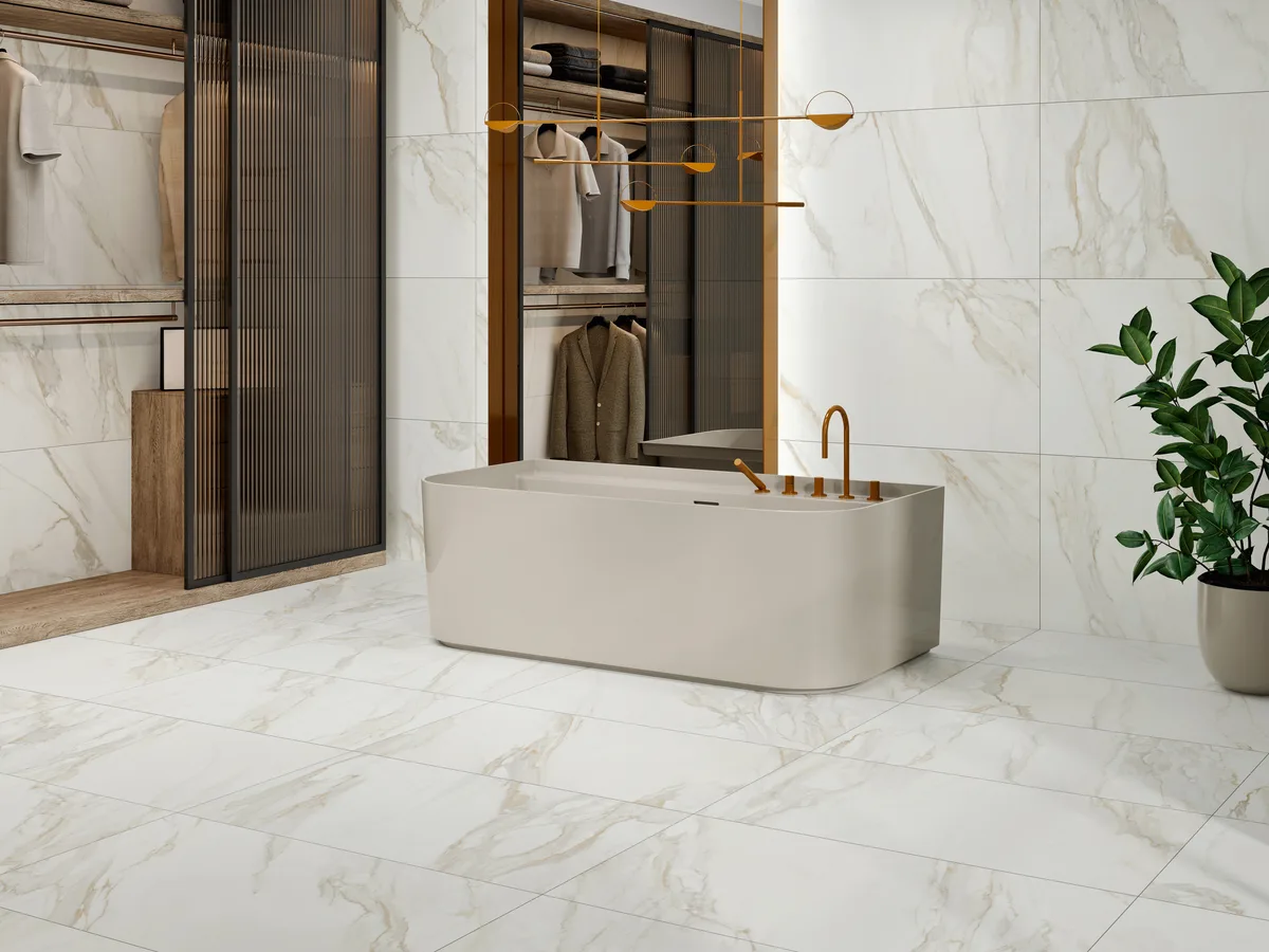 Golden Hill in a bathroom