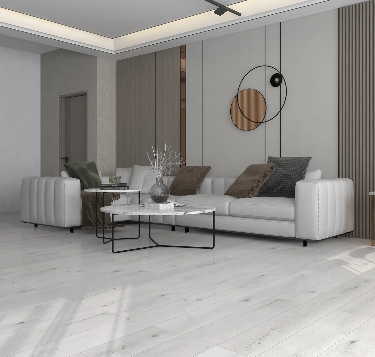 Galaxy White in a living space