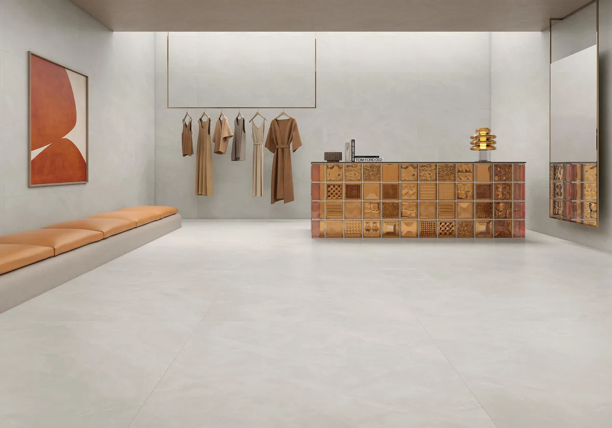 Sary Blanco in a commercial space