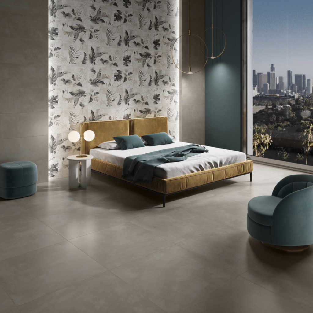 Touch Grigio in a bedroom